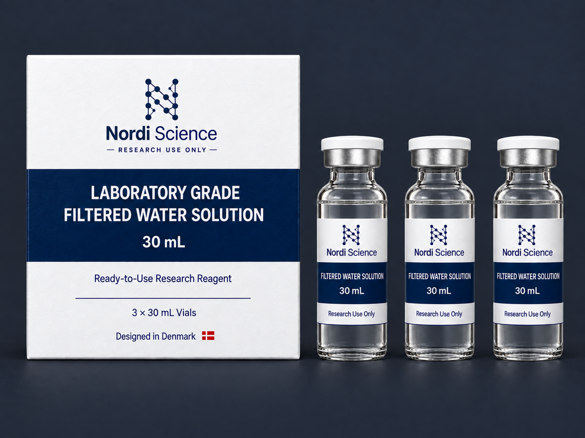 Nordi Science Premium Research Water, 30mL Bottles, Pack of 3, Research Use Only